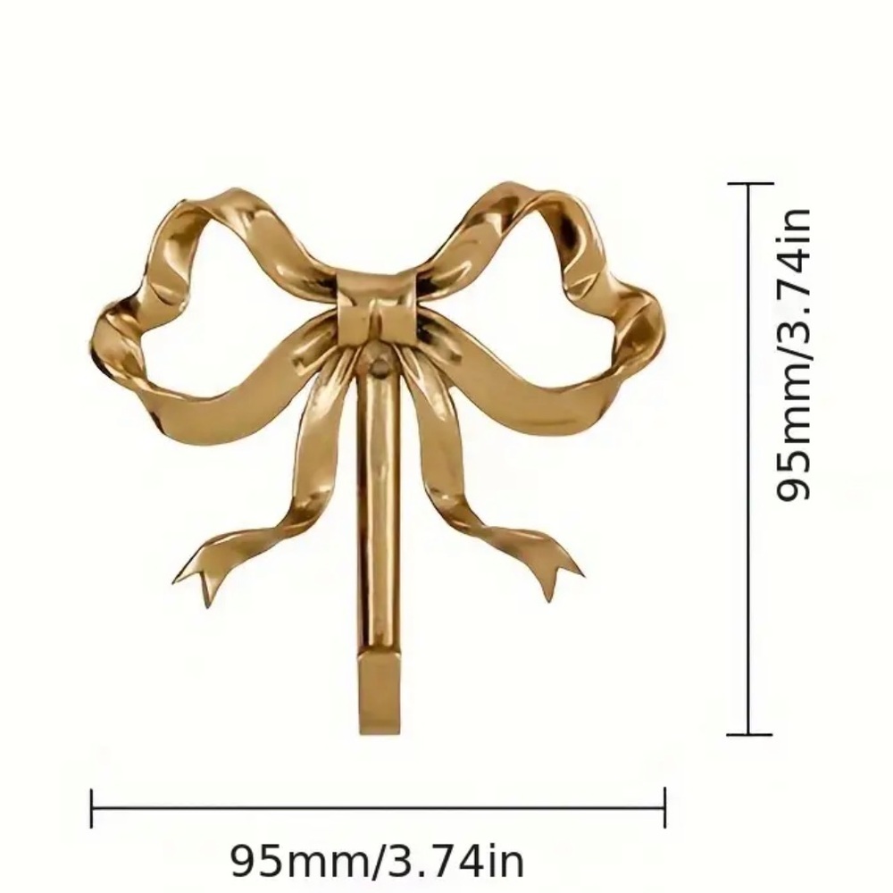 New in package gold tone bow hook